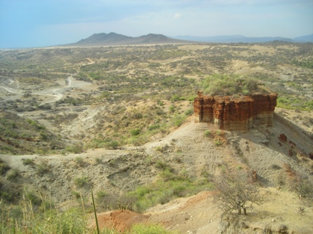 Ущелье Олдувай, где был найден след австралопитека и останки первых Homo